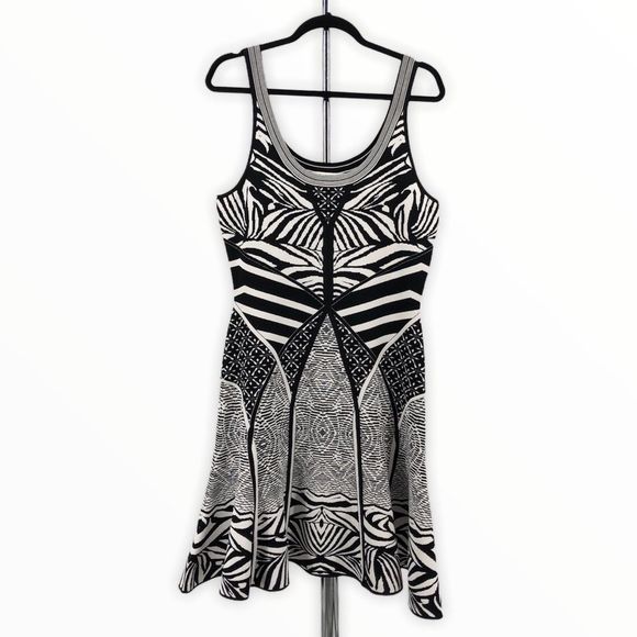 Diane Von Furstenberg Fanny Zebra Knit Dress - Picture 3 of 16